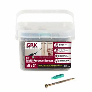 GRK Fasteners #9 x 2 Inch Multi-Purpose Screws